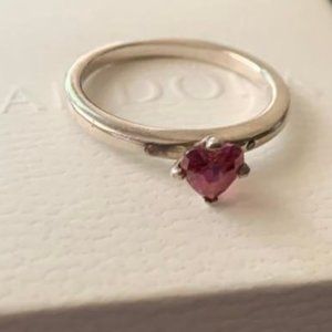 PANDORA You and Me Red Heart Ring
